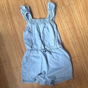 Cat & Jack Light Blue Denim Romper